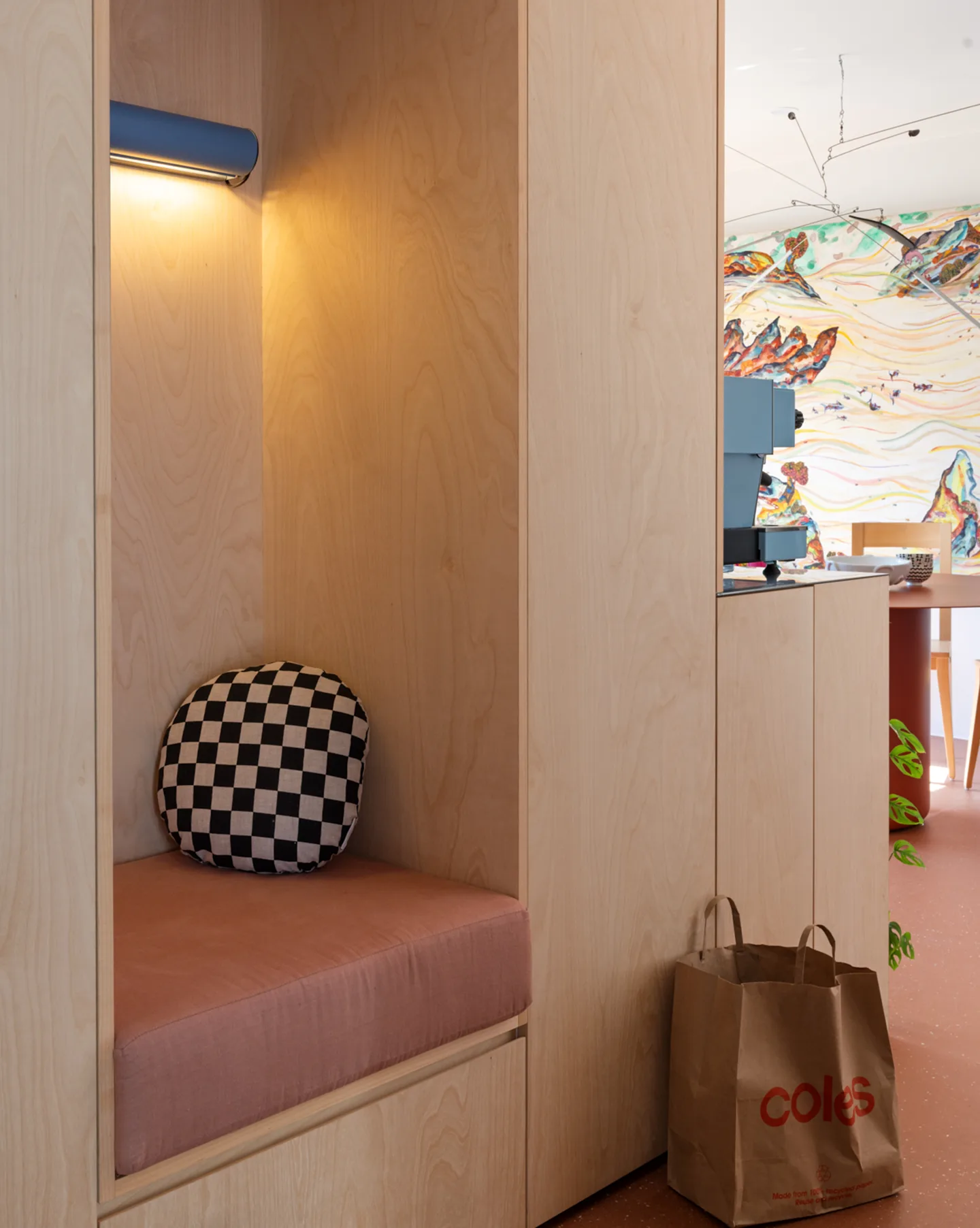 Green Eggs and Ham — built-in joinery window seat